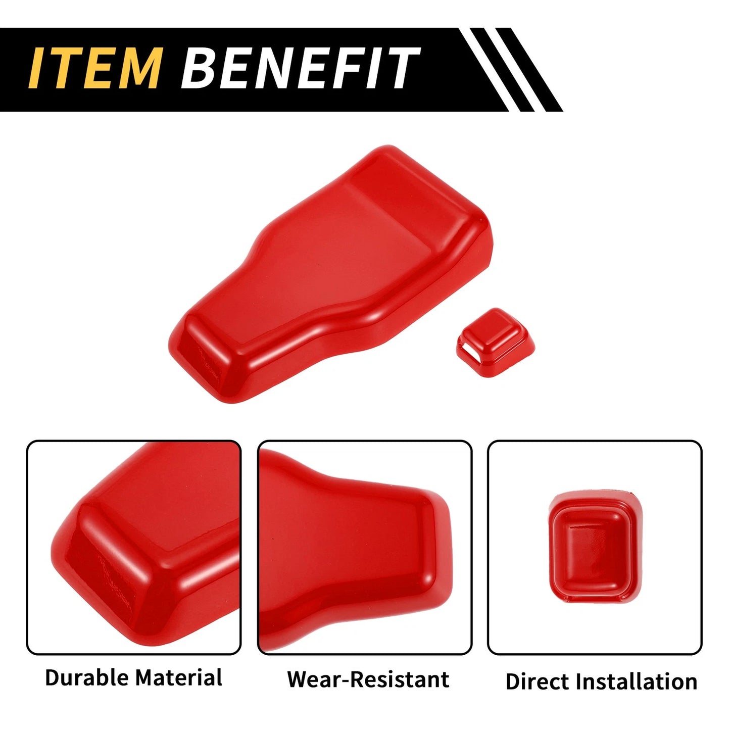 Rear Tail Door Window Hinge Wiper Nozzle Cover Trim for Jeep