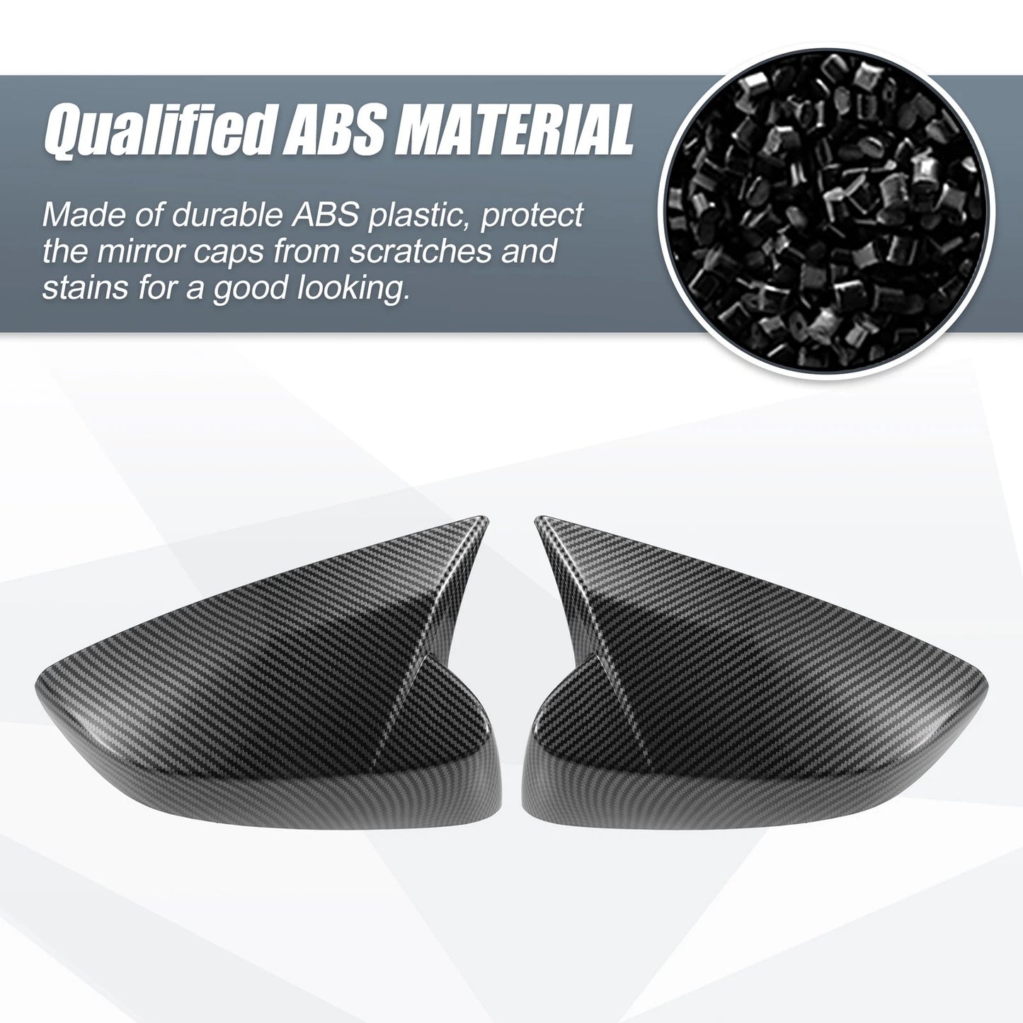 Rearview Mirror Cover Overlay Carbon Fiber for Subaru BRZ (2012-2020)