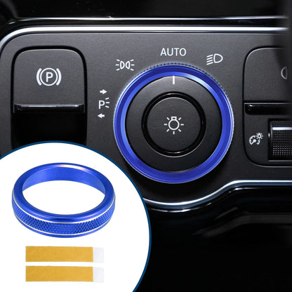 Headlight Switch Knob Cover Trim for Mercedes-Benz A-Class (2019-2023) Blue