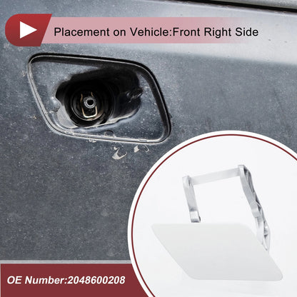 Front Right Washer Nozzle Cover for Mercedes-Benz GLK350 (2010-2015) White