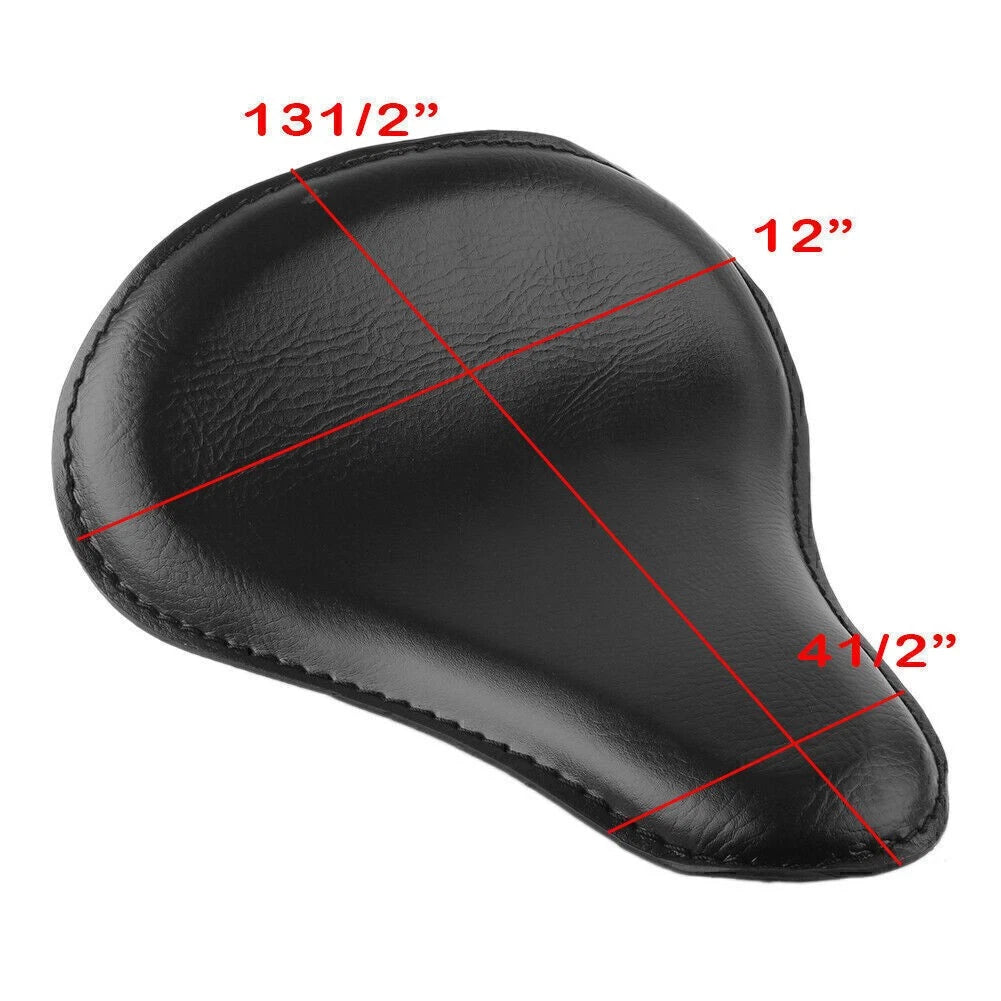 Large Leather Seat for Harley Bobber Chopper Custom (Fits 13.5"x12")