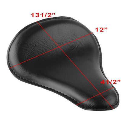 Large Leather Seat for Harley Bobber Chopper Custom (Fits 13.5"x12")