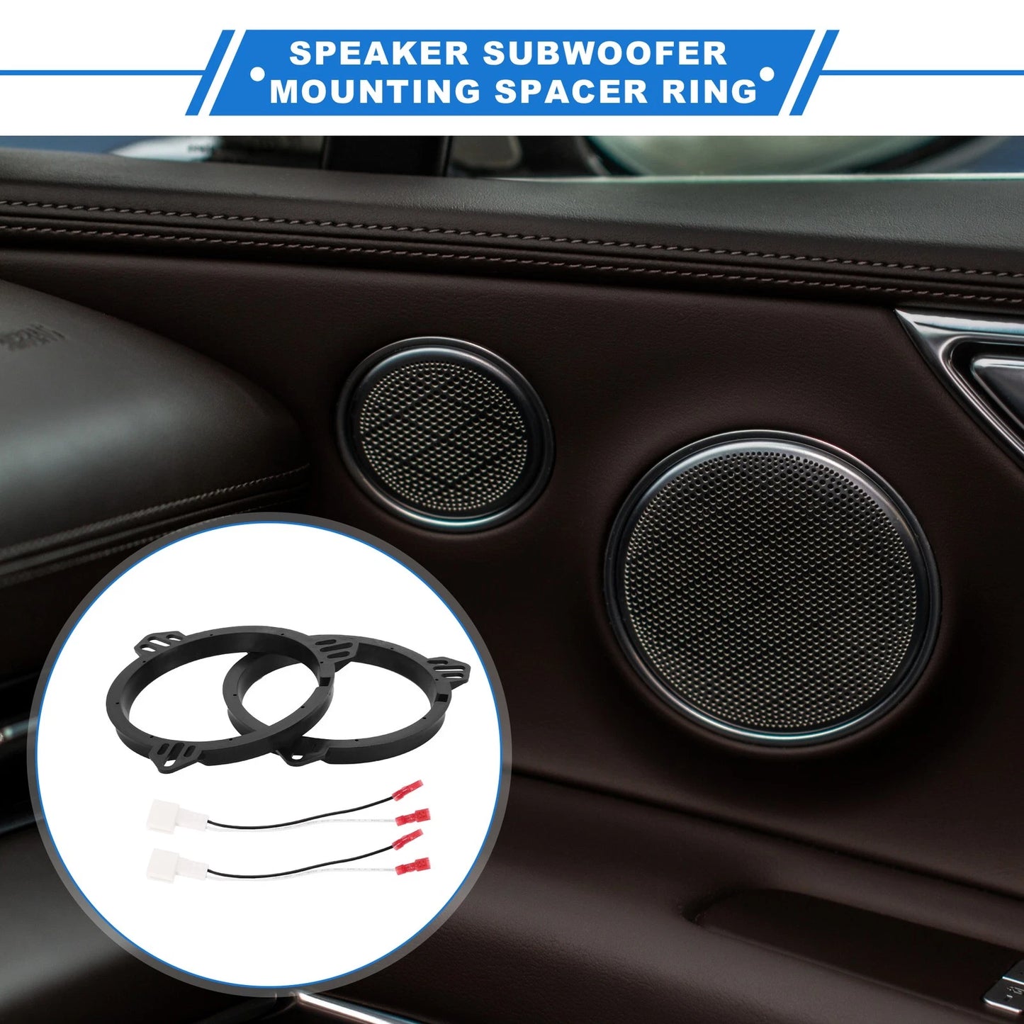 2 x 6.5in Speaker Spacer Ring Tweeter Spacer Adapter for Scion TC (2005–2010)