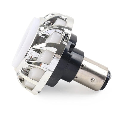LED 12V Motorcycle Headlight Angel Eye Strobe Tail Brake Rear Lights