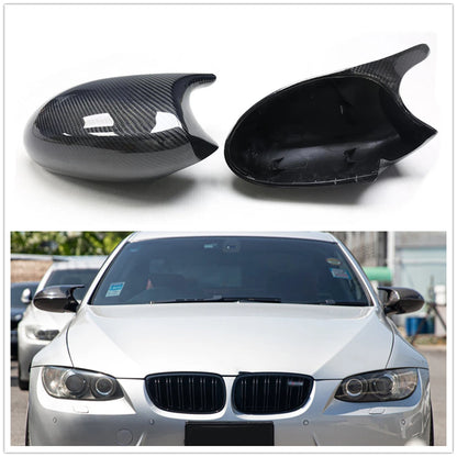 2 x Carbon Fiber Mirror Covers for BMW 3 Series E90 E91 E92 (2005-2007)