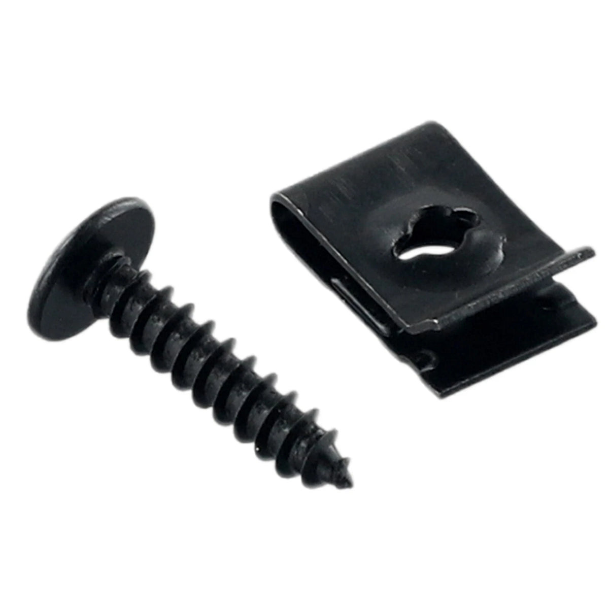 20 x Metal U-type Clip with Screw for Car Bumper Fender Trim Panel Fasteners