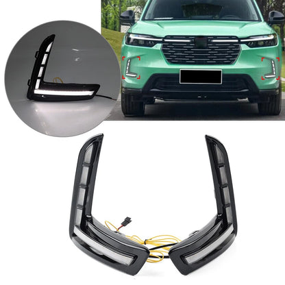 LED Daytime Running Light Fog Lamp w/ Turn Signal for Honda HR-V (2023) Pair