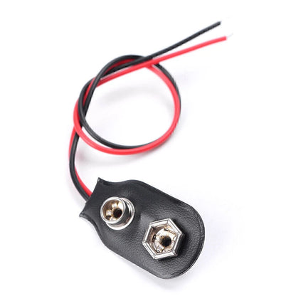 10 x Snap-on 9V Battery Holder Clip Connector with 10CM Cable for Universal