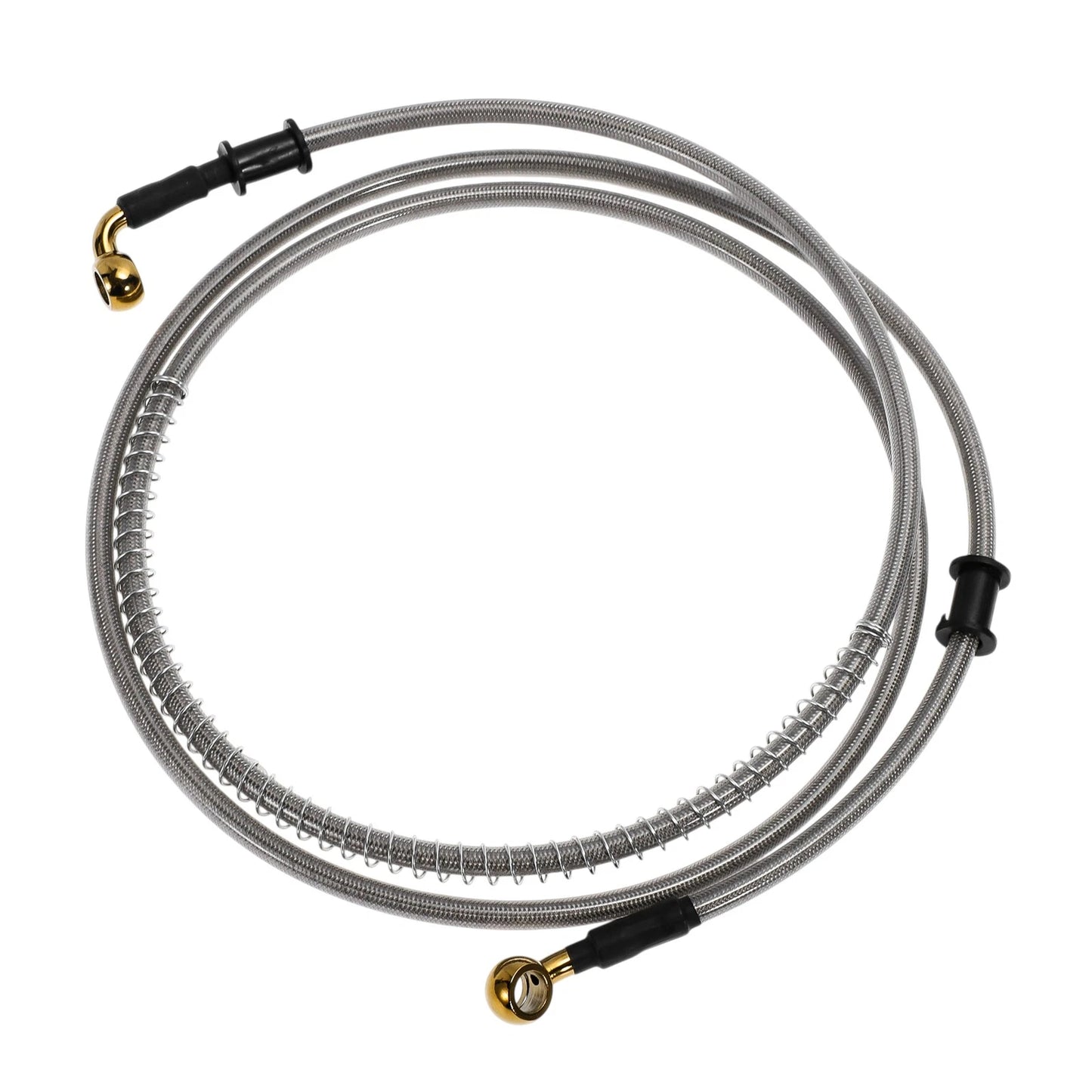190cm Brake Clutch Oil Hose Line Silver Tone for Motorcycle