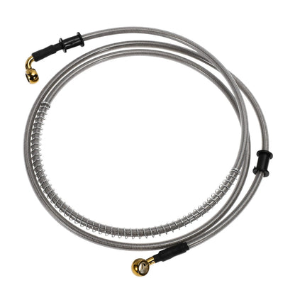 190cm Brake Clutch Oil Hose Line Silver Tone for Motorcycle