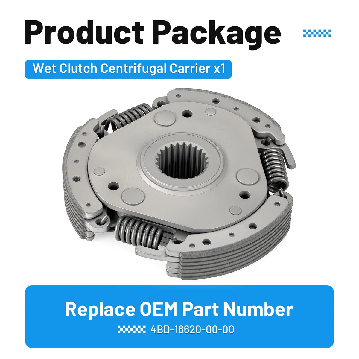 Wet Clutch Centrifugal Carrier for Yamaha Moto 4/Bear Tracker 250/Timberwolf 250