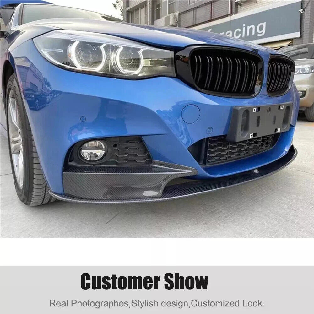 Carbon Style Front Bumper Splitter Lip for 2014-2019 BMW F34 (2014-2019)