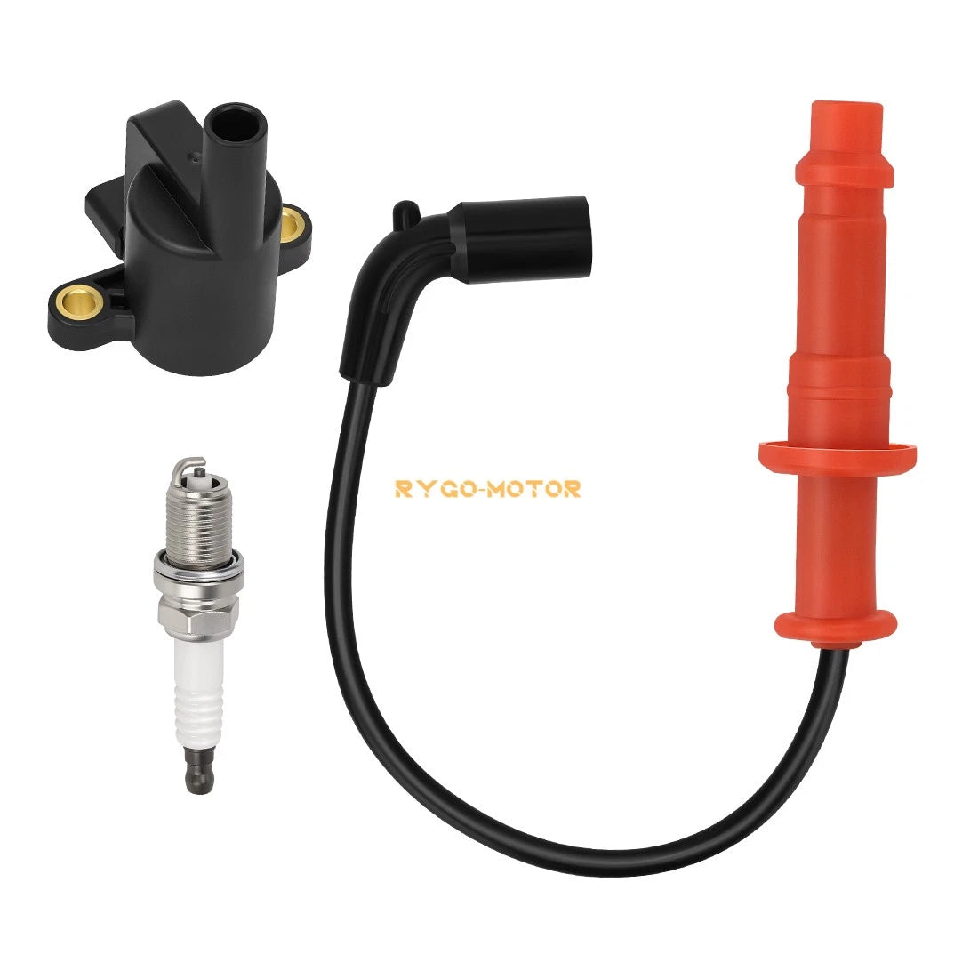 Ignition coil w/ Wire Cap + Spark plug for Polaris Sportsman 550 (2011–2014)