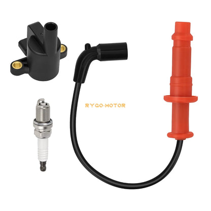 Ignition coil w/ Wire Cap + Spark plug for Polaris Sportsman 550 (2011–2014)