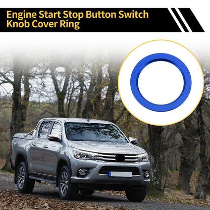 Engine Start Stop Button Cover Ring for Toyota Tacoma (2016-2023) Blue