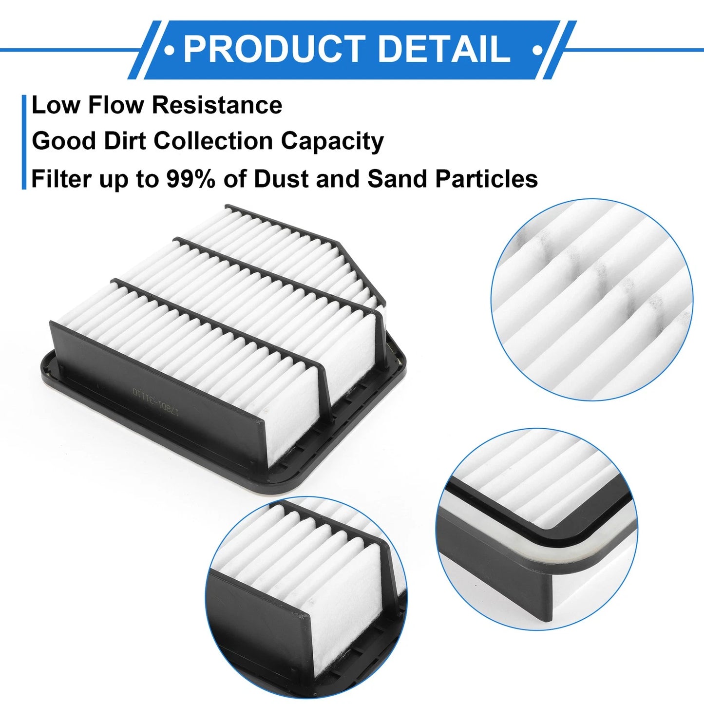 Engine Air Filter for Lexus IS250 (2006-2013) 1 Pcs