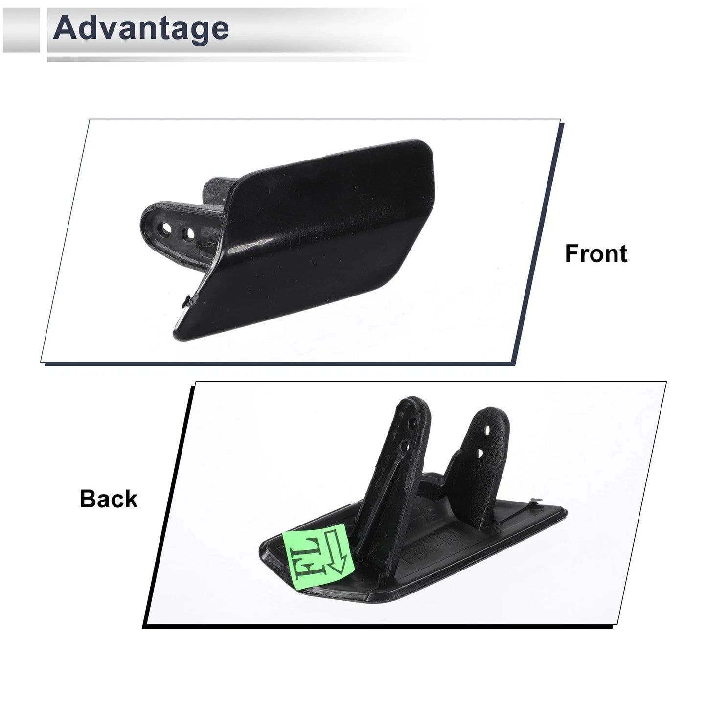 Bumper Headlight Washer Nozzle Cover for BMW 335i (2007-2013) Unpainted