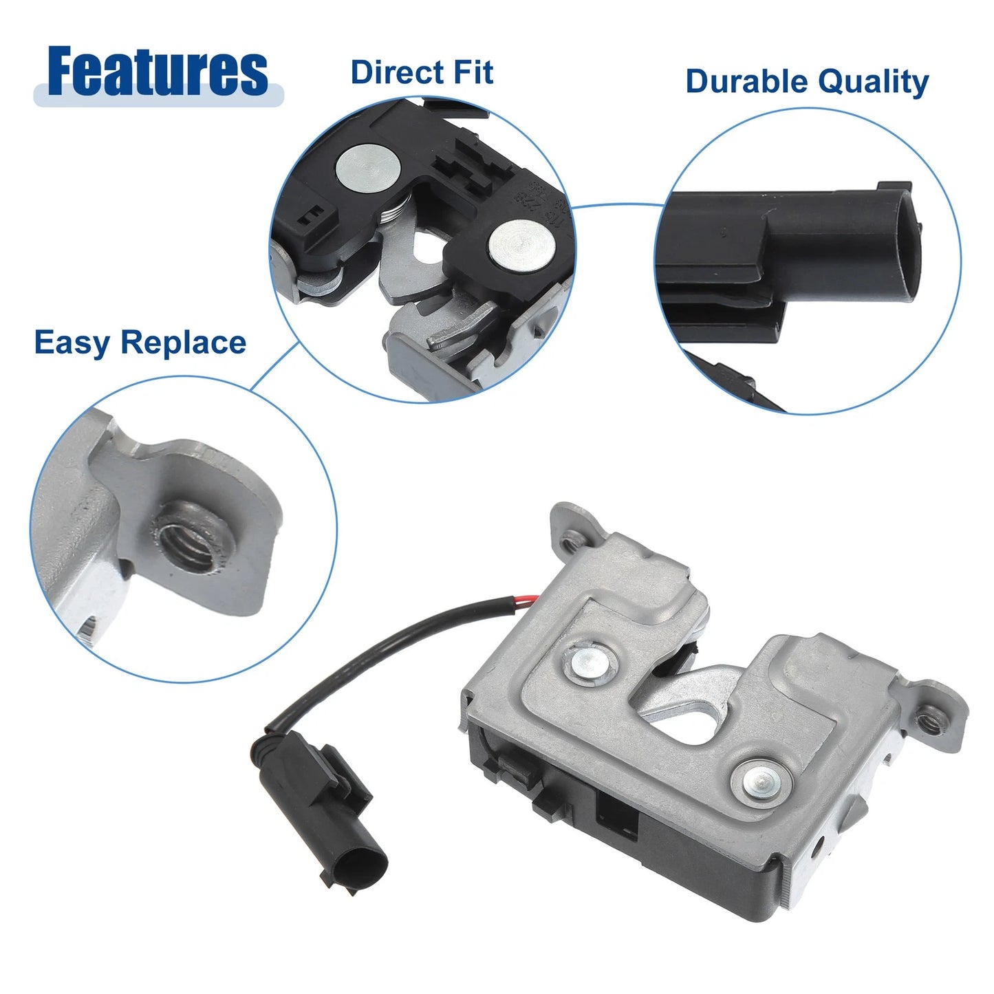 Front Hood Latch Lock Actuator Assembly for BMW (2007-2013)