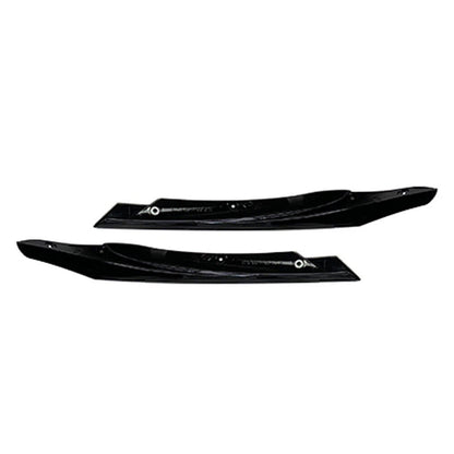 Black ABS Front Lip Spoiler Fins for Mercedes Benz A-Class (2016-2018)