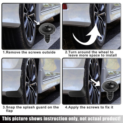Mud Flaps Splash Guards for Toyota Highlander (2014-2023)
