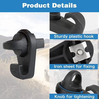 Truck Bed Tie Down Hooks for 2007-2023 Tacoma Tundra (2 x Hooks)