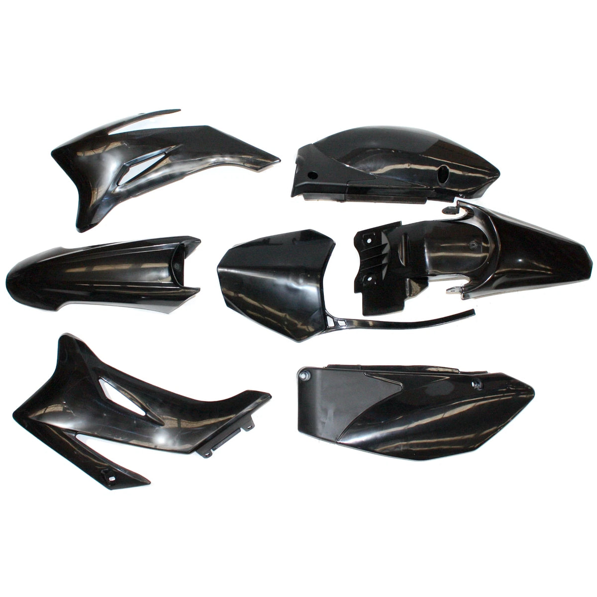 Black Plastic Fender Guard Kit for TTR110 140cc 150cc PIT PRO Dirt Bike