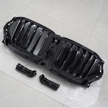 Gloss Black Front Radiator Grille Active Air Shutter for BMW X6 G06 (2020-2023)
