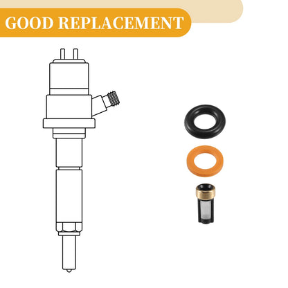 8 x Fuel Injector Seal O Ring for Dodge Dakota (2002)