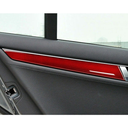 Red Door Panel Cover Trim for 2007-2013 Mercedes Benz C W204 (2007-2013)