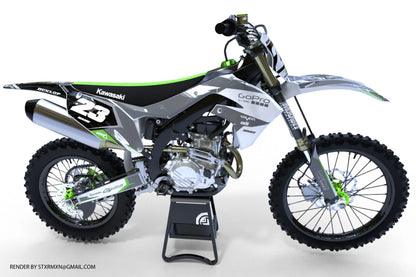 Custom Graphic Kit for Kawasaki KLX 110 (2010-2024) - SHADES STYLE Decals