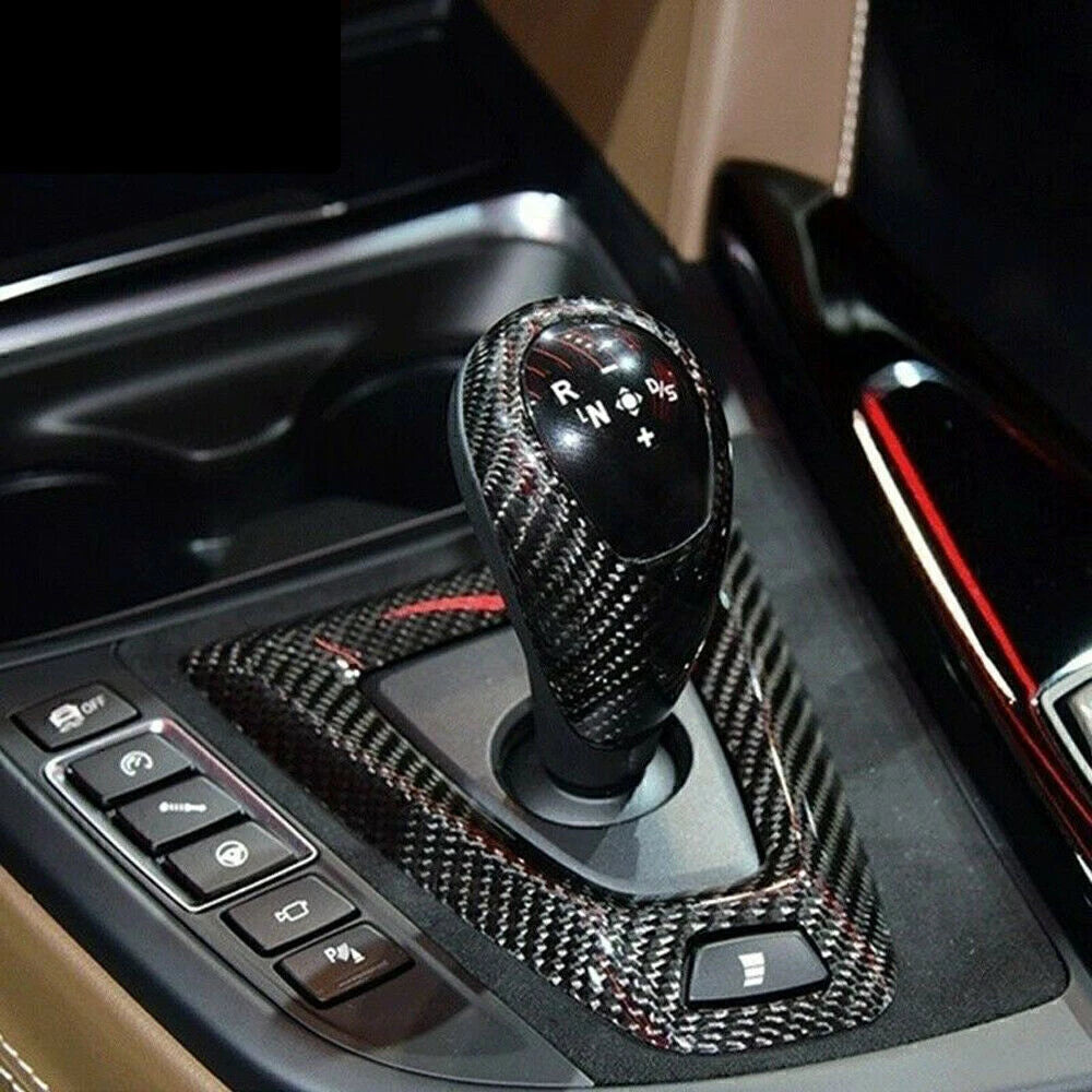 Carbon Fiber Gear Shift Knob Trim for BMW F87 M2 F80 M3 F82 F4 M5 (2014-2018)