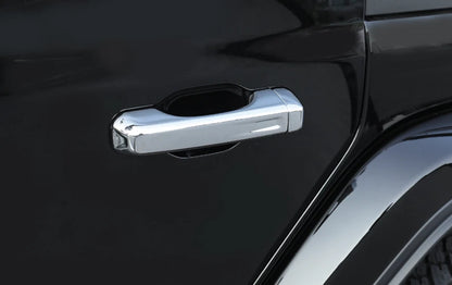 Door Handle Lid Cover Trim for 2018-2023 Jeep Wrangler JL Chrome Silver (2018-2023)