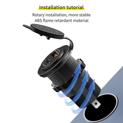 60W QC4.0 Phone Charging Holder for Motorcycle F2 (2020-2023)