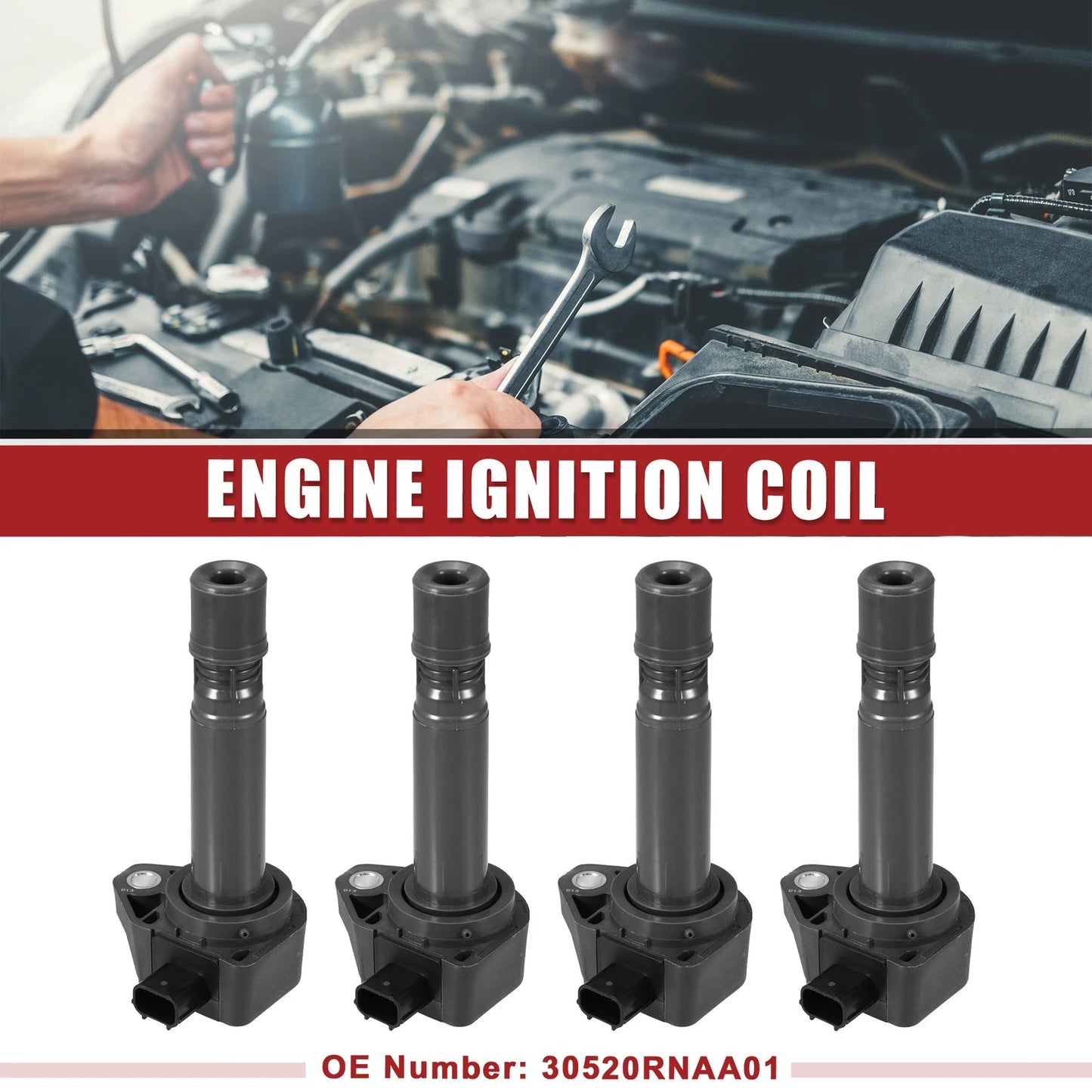 4 x Ignition Coil Pack for Honda Civic (2006-2011)