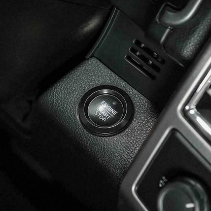 Black Engine Start Stop Button Trim Ring Cover for Ford F150 (2015-2021)