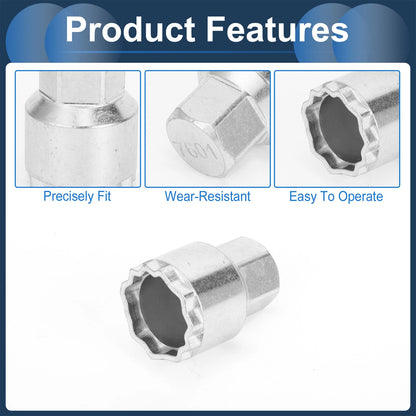 Anti-theft Wheel Lock Lug Nut Key Socket for Volvo