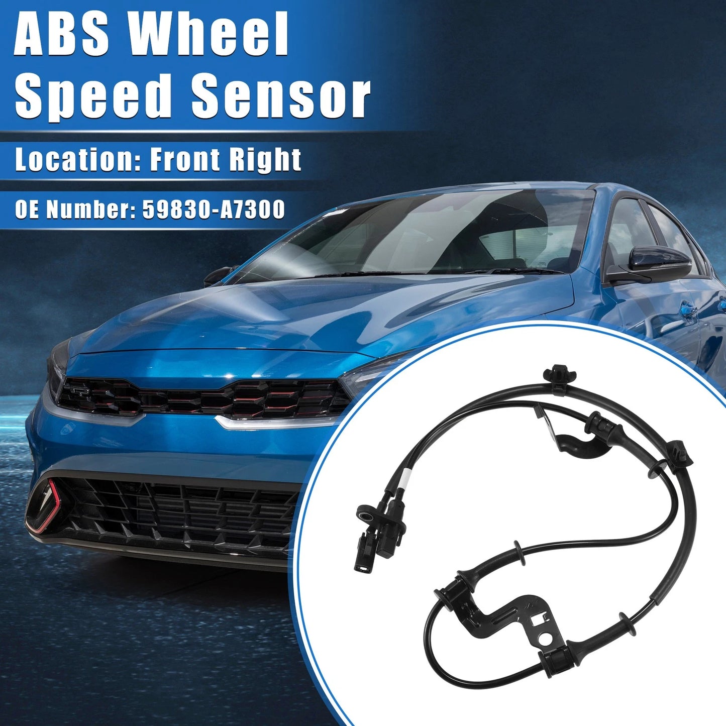 ABS Wheel Speed Sensor Front Right for Kia Forte (2014-2018)