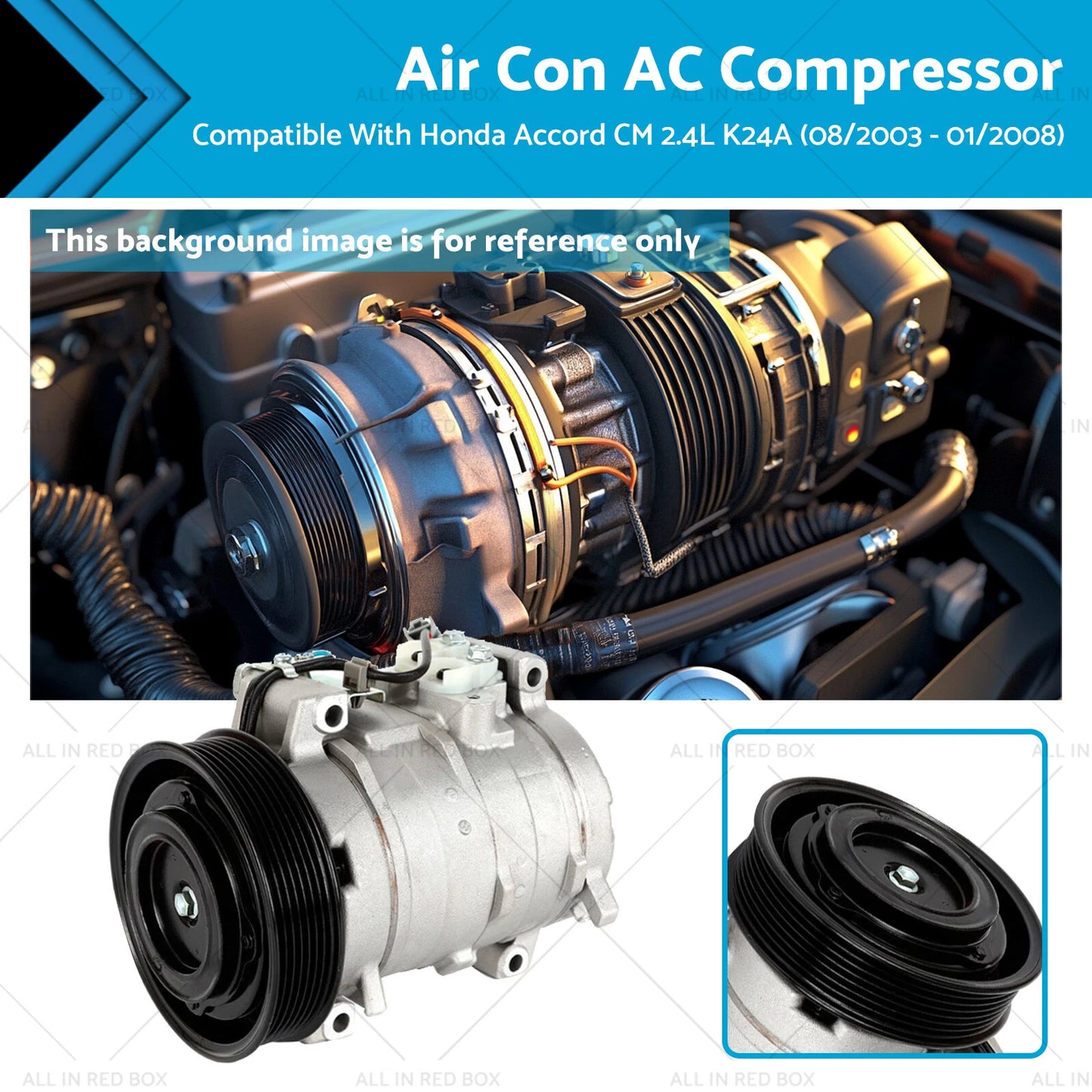 AC Compressor for Honda Accord CM 2.4L K24A (2003-2008)