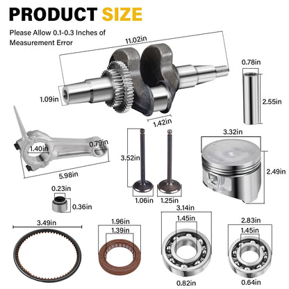 Crankshaft Connecting Rod Piston Valve for Yamaha G21/G22/G27/G28 YDRA