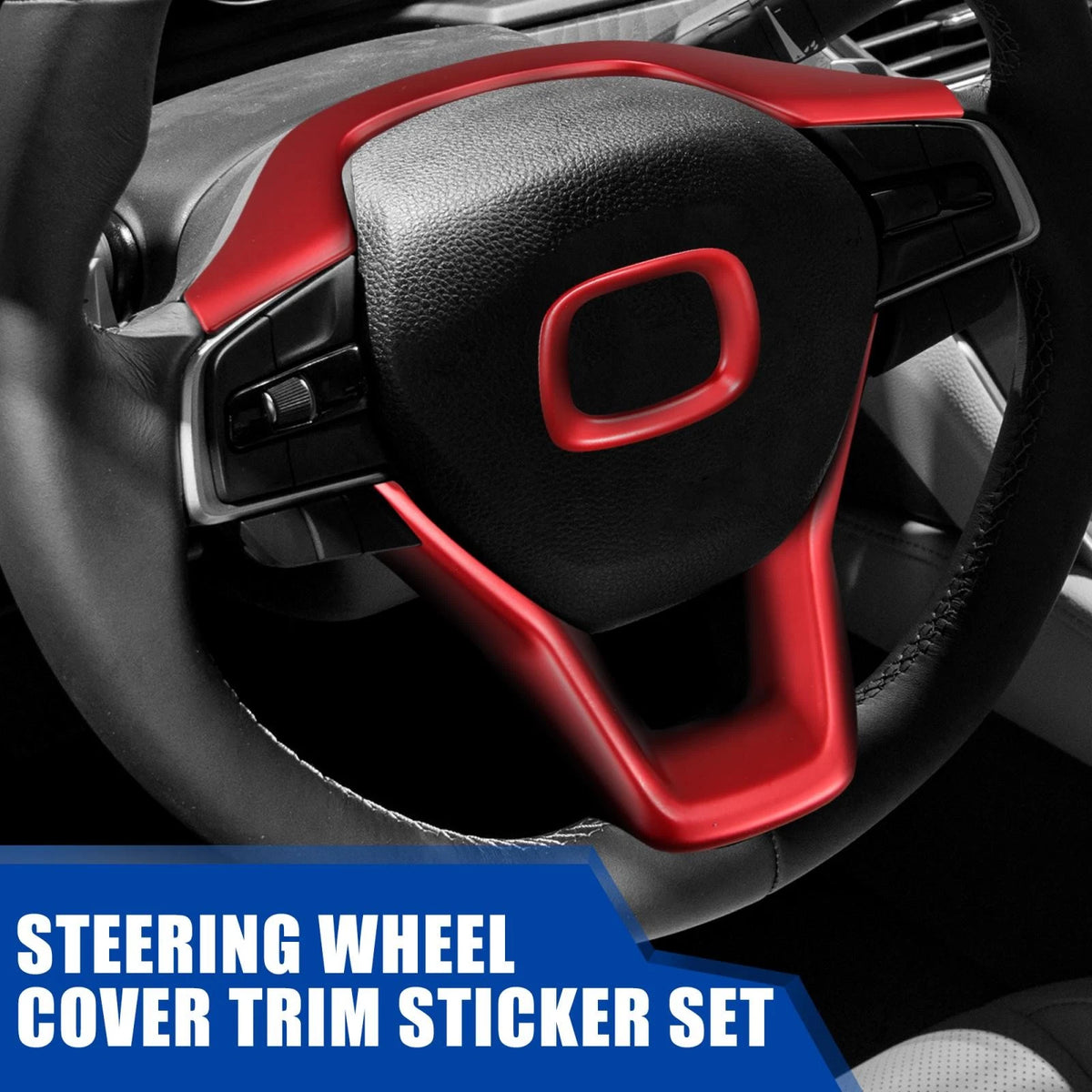3 x ABS Interior Steering Wheel Cover Trim for Honda Accord (2018-2021)