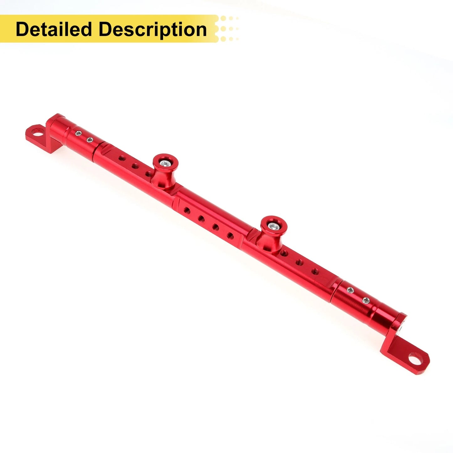 Balance Cross Bar Handlebars 10mm/0.39" Dia Red for Motorcycle