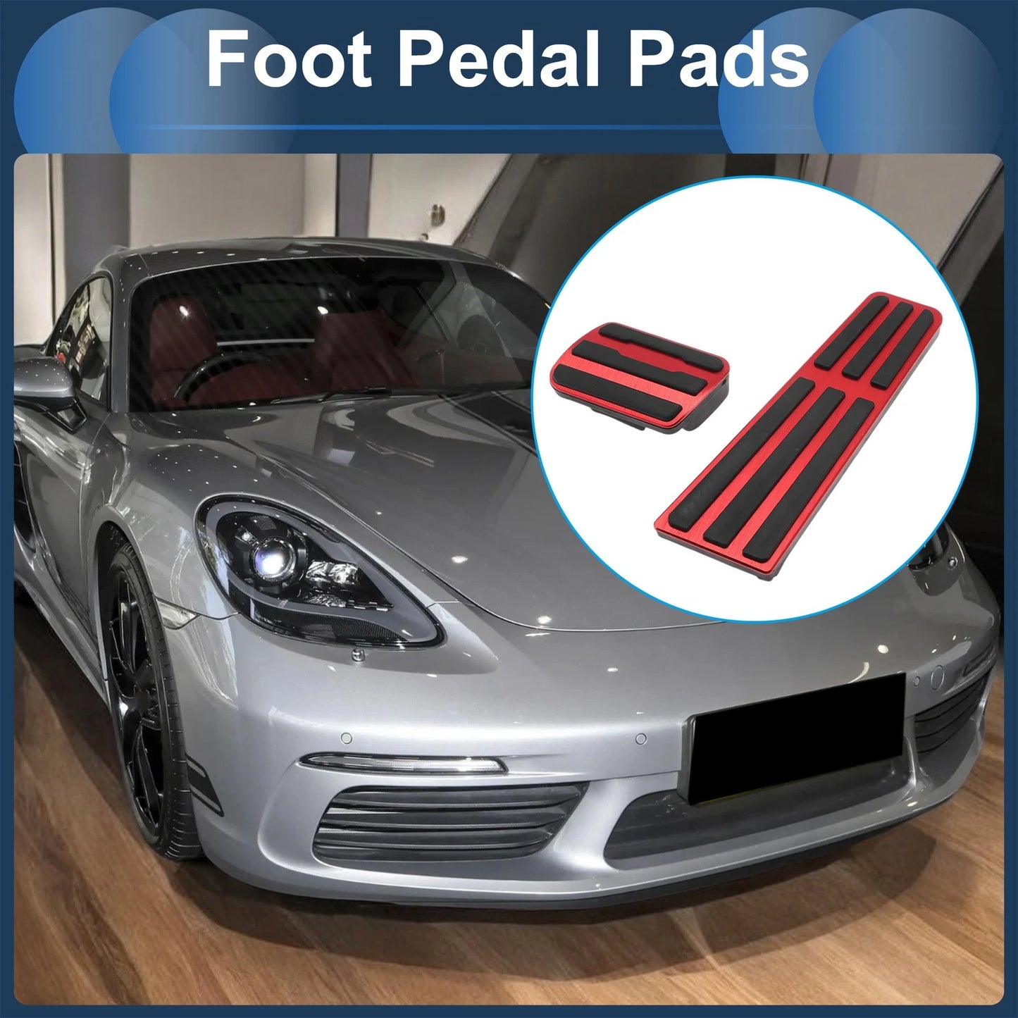 Automatic Foot Accelerator Pedal Covers for Porsche 718/911