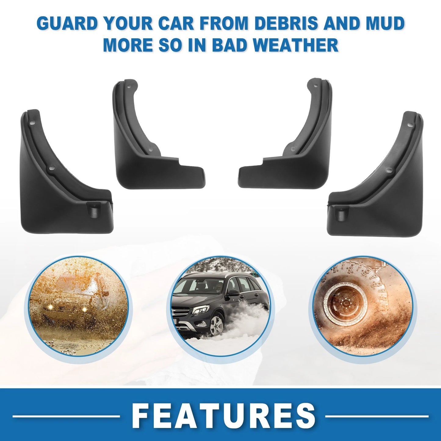 Mud Flap Splash Guard for Kia Seltos 2020-2023