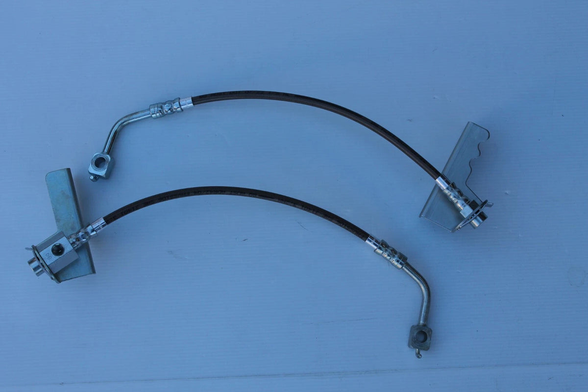 Braided Rear Brake Hose Set (2) for AU Falcon Ute & Wagon (4/00-9/02)