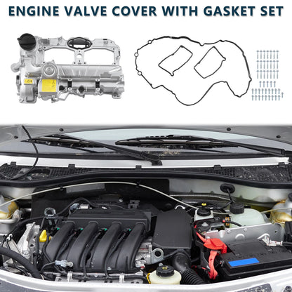 Valve Cover with Gasket for BMW 528i (2012-2016) Silver Tone