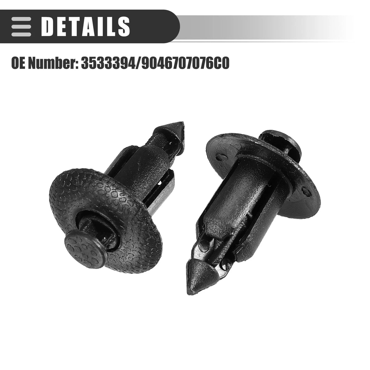 25 Pcs Bumper Grille Radiator Air Deflector Clips for Volvo (2001-2007)