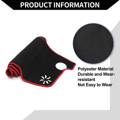 Dashboard Cover Mat for Honda Vezel RV3-RV6 (2021-2024) Protector Black Red