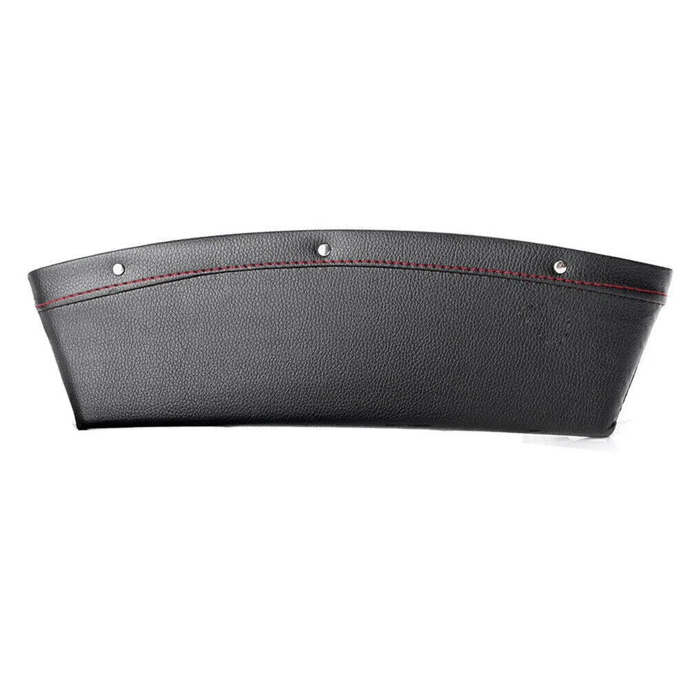 Seat Gap Slit Pocket Storage Organizer for Car - PU Leather Catcher (Fits Most)