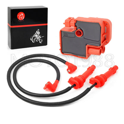 Ignition Coil w Spark Plug Wire Cap for Polaris Ranger XP1000/Crew XP1000 (2014–2023)