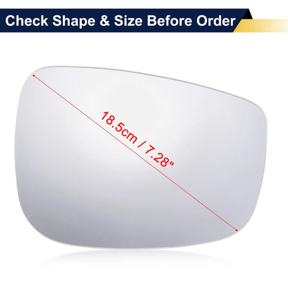 Heated Right Passenger Side Mirror Glass w/Backing Plate for Mazda CX-3
